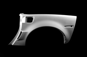 ACI Z06 Corvette Rear Left Quarter Panels for C6 Corvette Convertible - Fiberglass